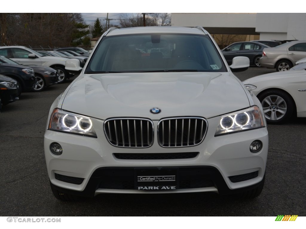 2013 X3 xDrive 28i - Alpine White / Mojave photo #7
