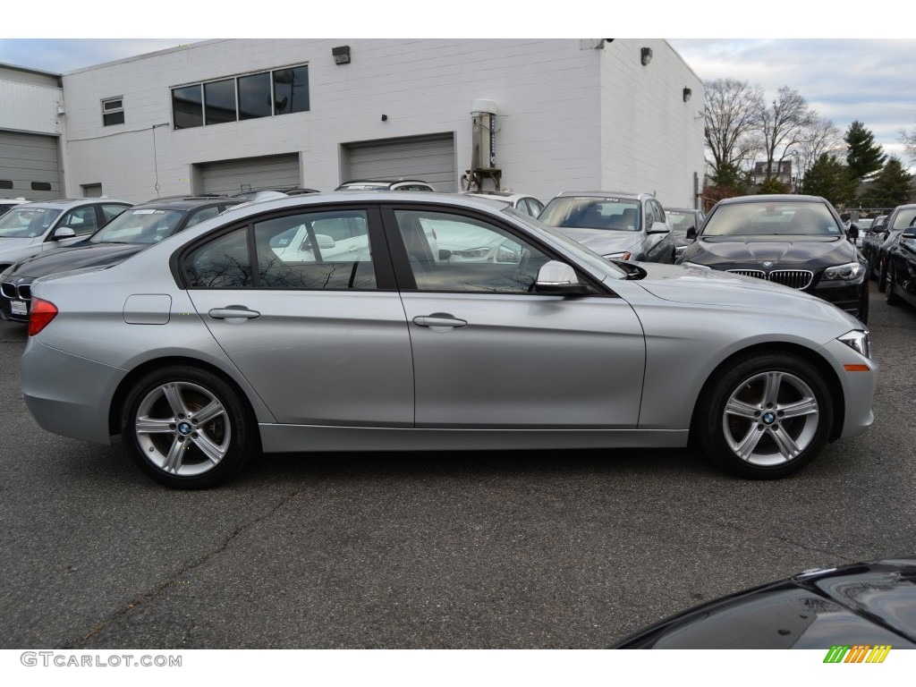 2013 3 Series 328i xDrive Sedan - Glacier Silver Metallic / Black photo #2