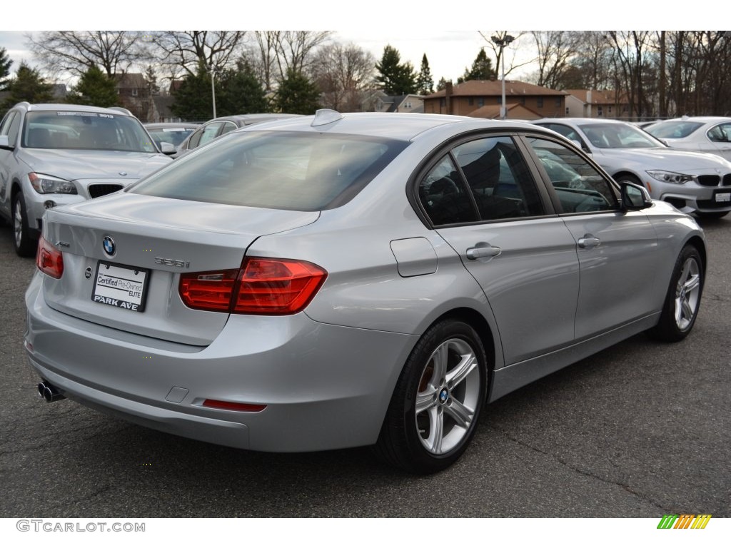 2013 3 Series 328i xDrive Sedan - Glacier Silver Metallic / Black photo #3