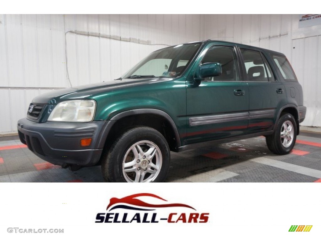 1999 CR-V EX 4WD - Clover Green Pearl / Charcoal photo #1