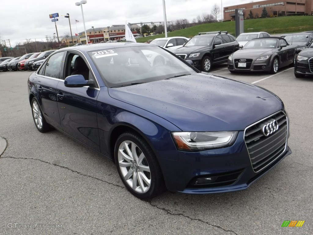 2013 A4 2.0T quattro Sedan - Scuba Blue Metallic / Chestnut Brown photo #9