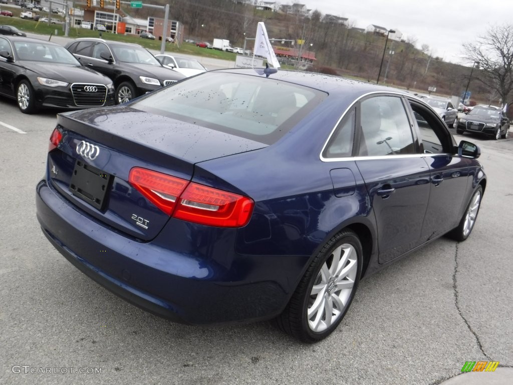 2013 A4 2.0T quattro Sedan - Scuba Blue Metallic / Chestnut Brown photo #13