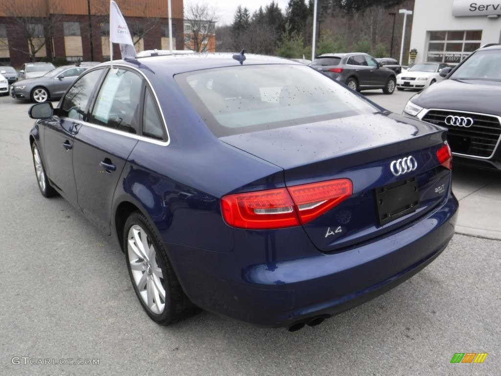2013 A4 2.0T quattro Sedan - Scuba Blue Metallic / Chestnut Brown photo #15