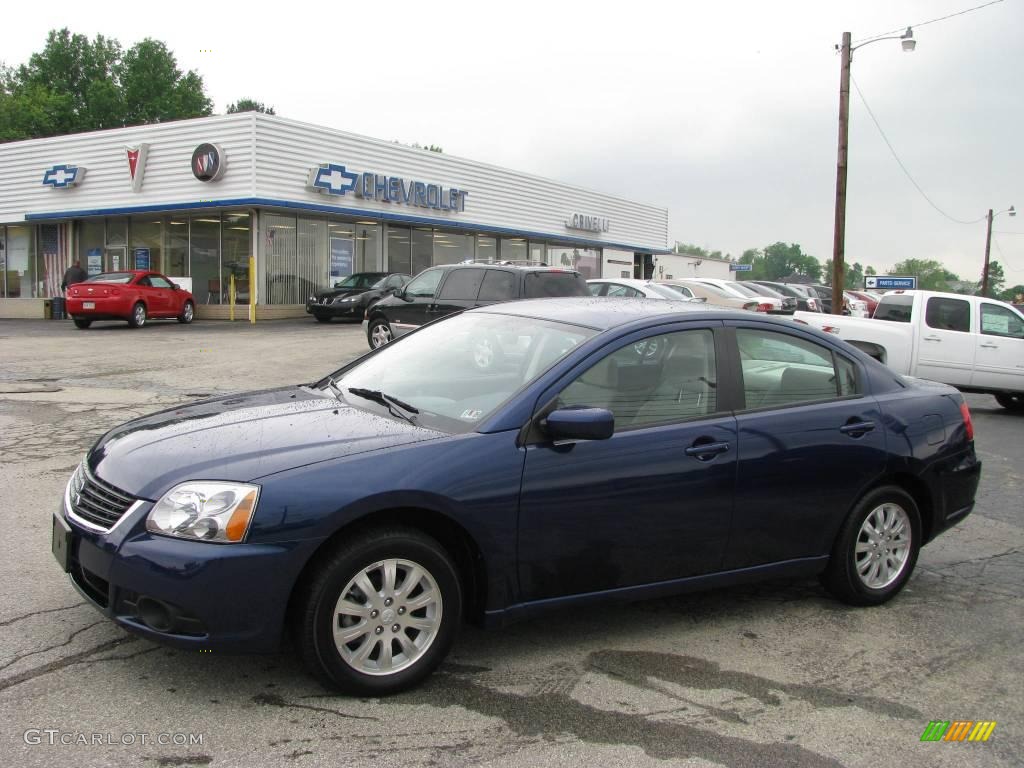 2009 Galant ES - Maizen Blue Pearl / Beige photo #1