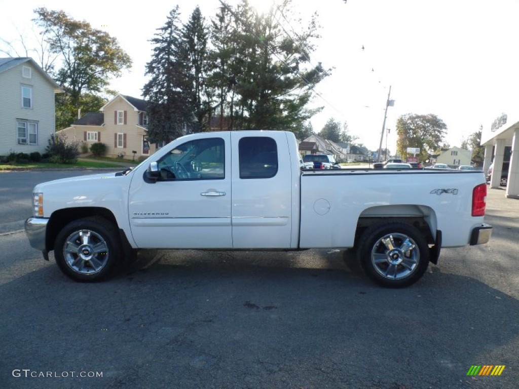 2012 Silverado 1500 LT Extended Cab 4x4 - Summit White / Ebony photo #8