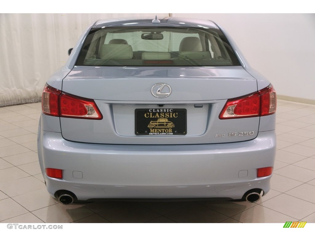 2012 IS 250 AWD - Cerulean Blue / Ecru photo #16