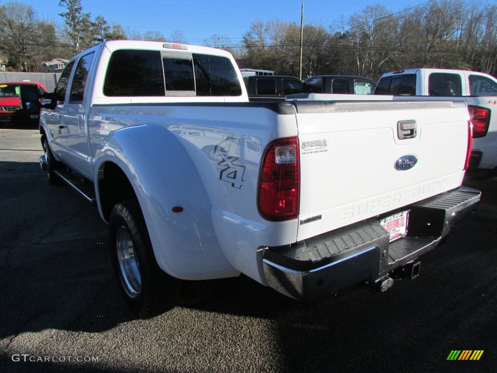 2012 F350 Super Duty Lariat Crew Cab 4x4 Dually - Oxford White / Black photo #4