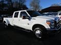 Oxford White - F350 Super Duty Lariat Crew Cab 4x4 Dually Photo No. 6