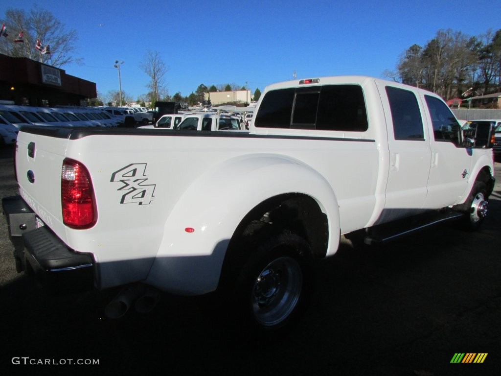 2012 F350 Super Duty Lariat Crew Cab 4x4 Dually - Oxford White / Black photo #7