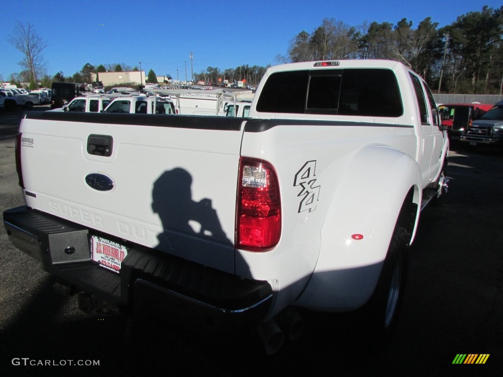 2012 F350 Super Duty Lariat Crew Cab 4x4 Dually - Oxford White / Black photo #8