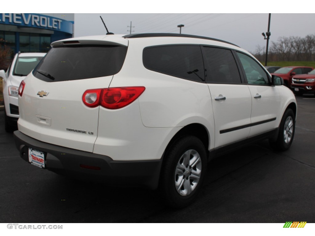 2012 Traverse LS - White / Dark Gray/Light Gray photo #3