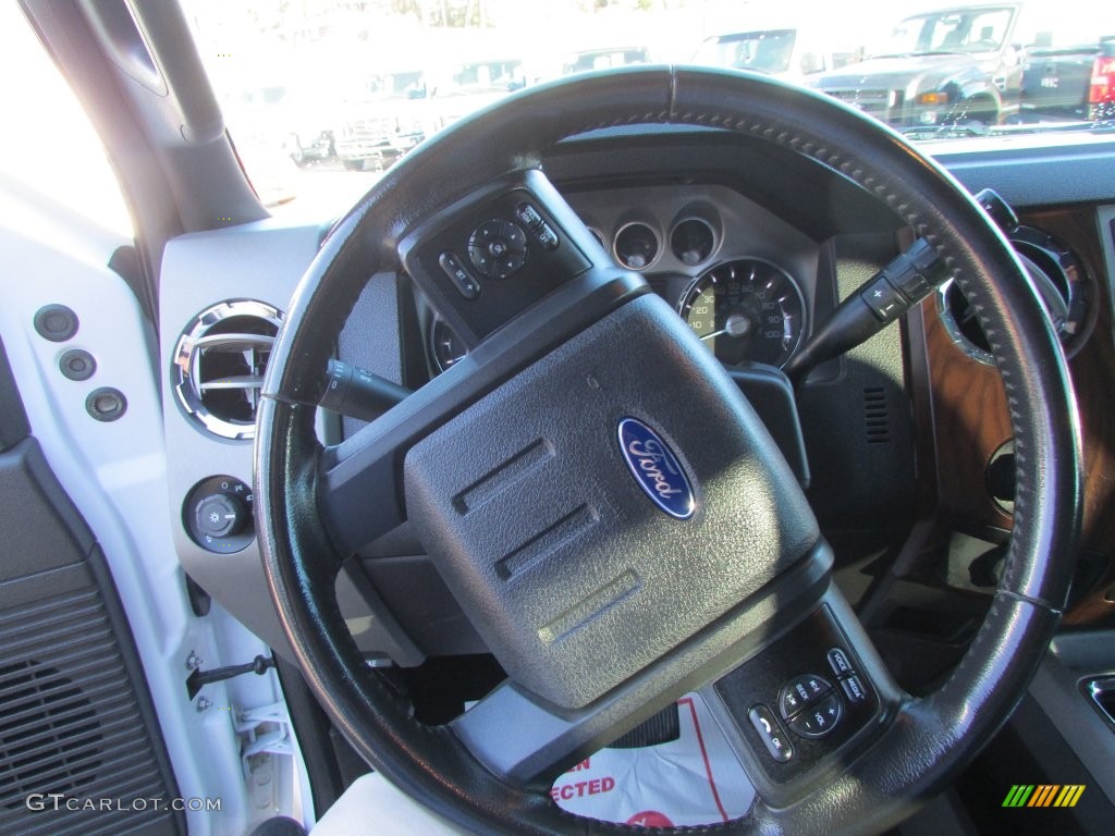 2012 F350 Super Duty Lariat Crew Cab 4x4 Dually - Oxford White / Black photo #25
