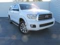 2016 Super White Toyota Sequoia Limited  photo #2