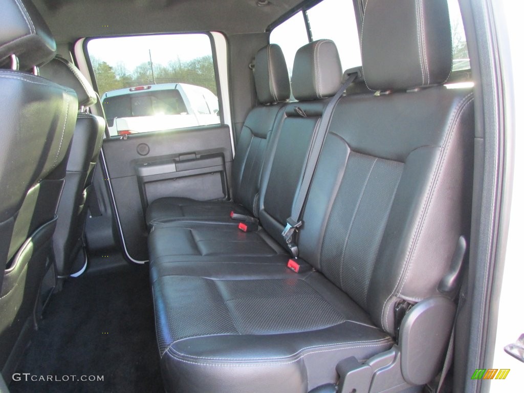 2012 F350 Super Duty Lariat Crew Cab 4x4 Dually - Oxford White / Black photo #36