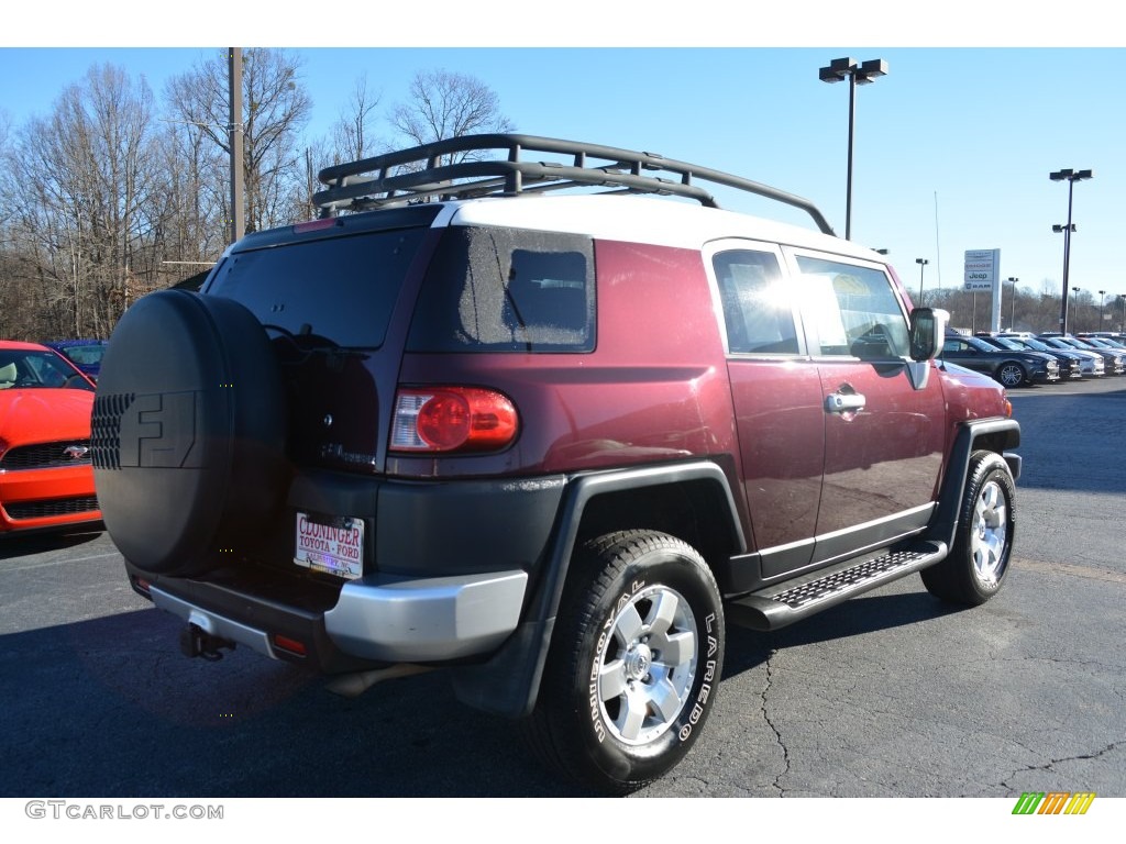 2007 FJ Cruiser 4WD - Black Cherry Pearl / Dark Charcoal photo #3