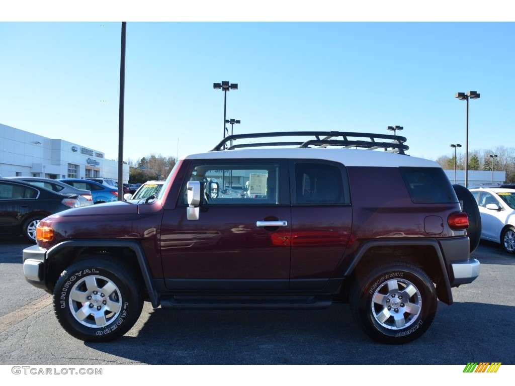 2007 FJ Cruiser 4WD - Black Cherry Pearl / Dark Charcoal photo #6
