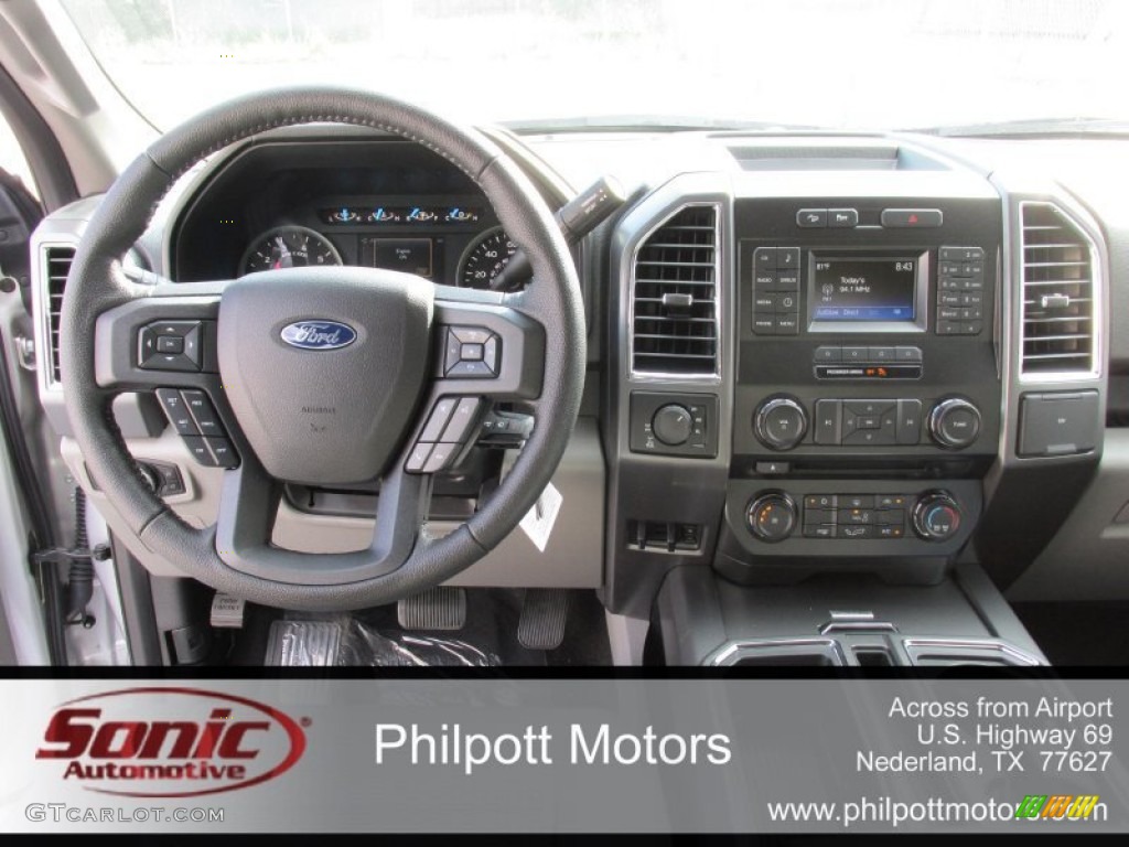2016 F150 XLT SuperCrew 4x4 - Ingot Silver / Medium Earth Gray photo #25