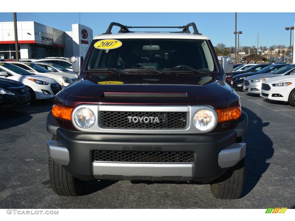 2007 FJ Cruiser 4WD - Black Cherry Pearl / Dark Charcoal photo #24