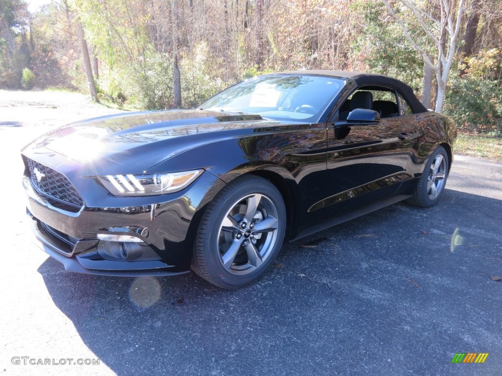 2016 Mustang V6 Convertible - Shadow Black / Ebony photo #7