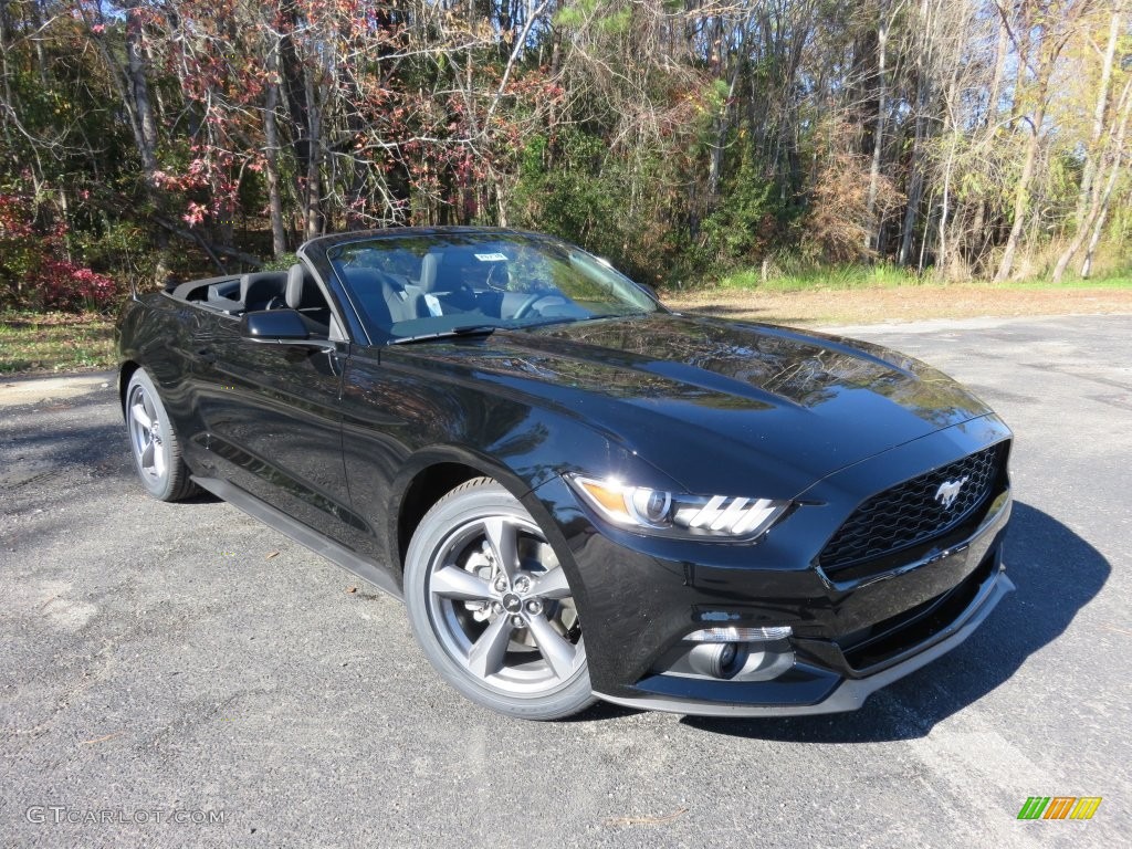 Shadow Black 2016 Ford Mustang V6 Convertible Exterior Photo #109436682