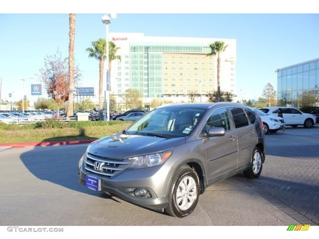 2013 CR-V EX-L - Urban Titanium Metallic / Gray photo #3