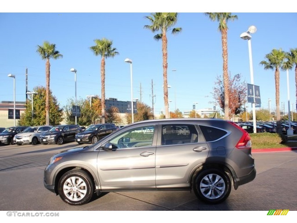 2013 CR-V EX-L - Urban Titanium Metallic / Gray photo #4