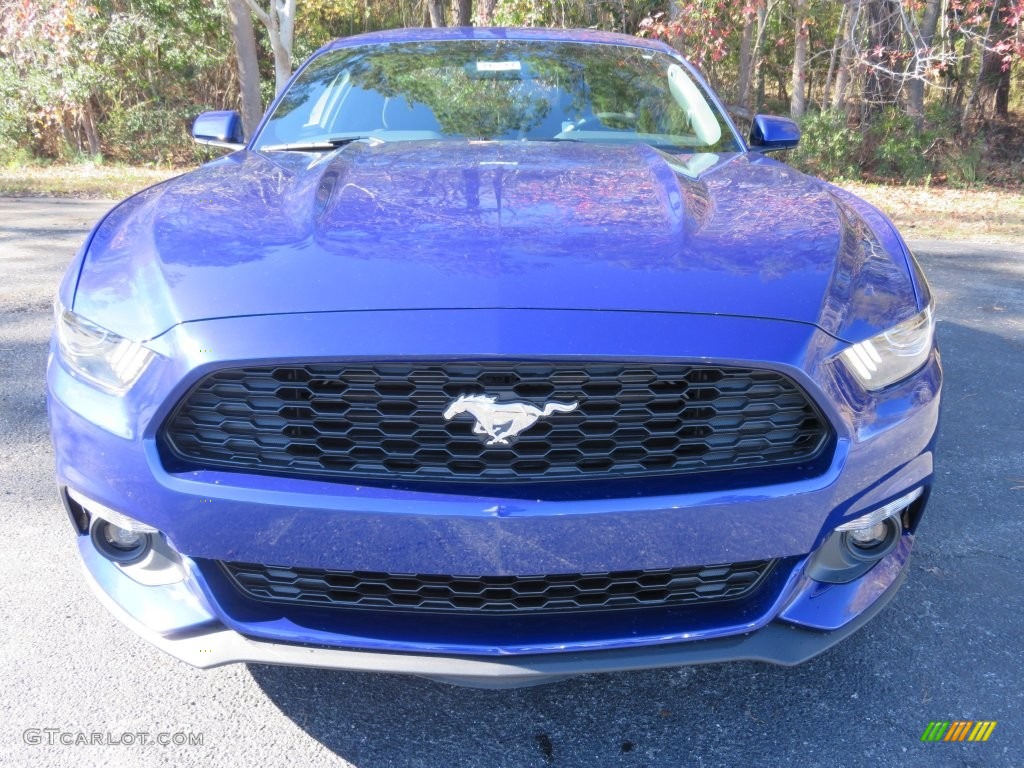 2016 Mustang EcoBoost Coupe - Deep Impact Blue Metallic / Ebony photo #8