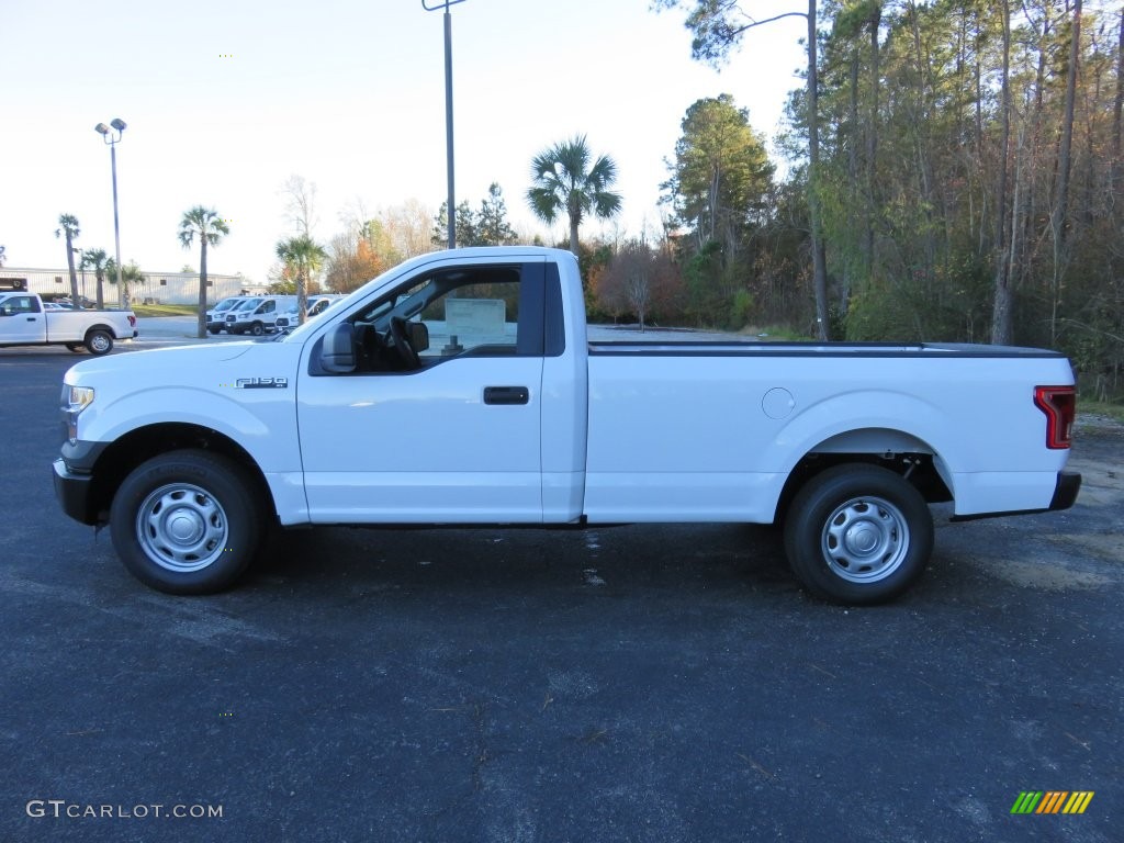 2015 F150 XL Regular Cab - Oxford White / Medium Earth Gray photo #8