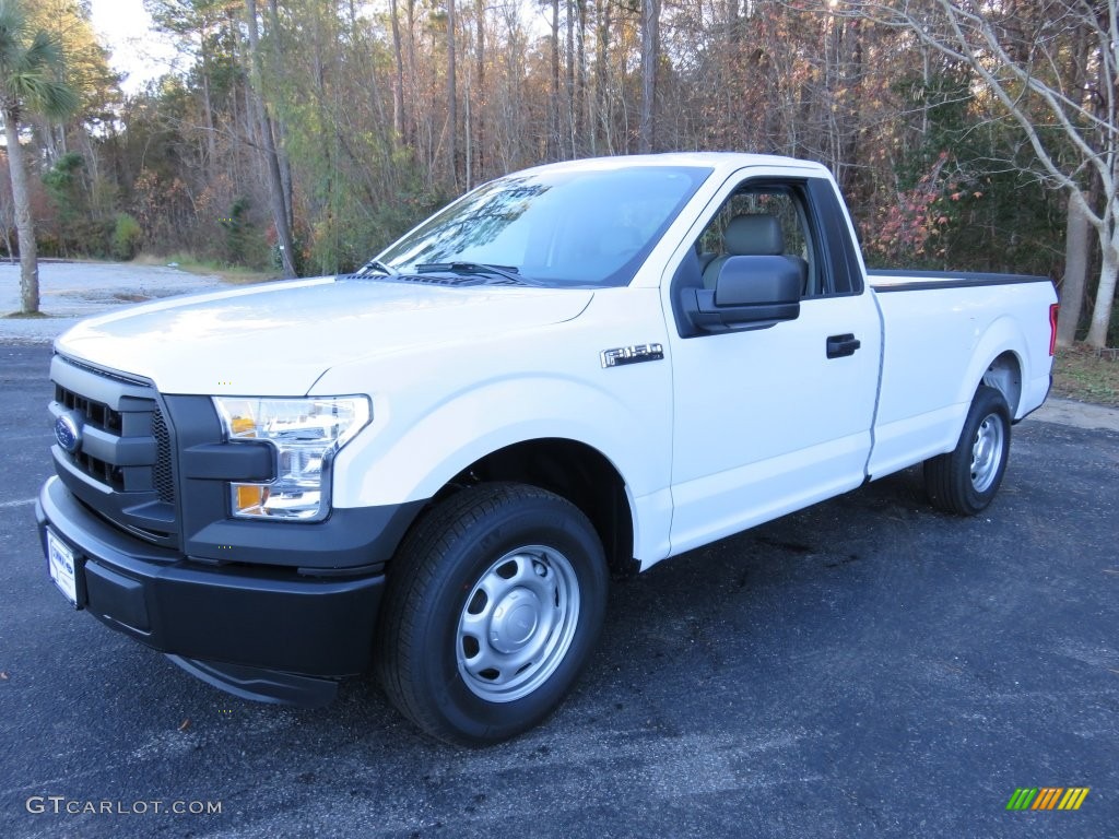 2015 F150 XL Regular Cab - Oxford White / Medium Earth Gray photo #10