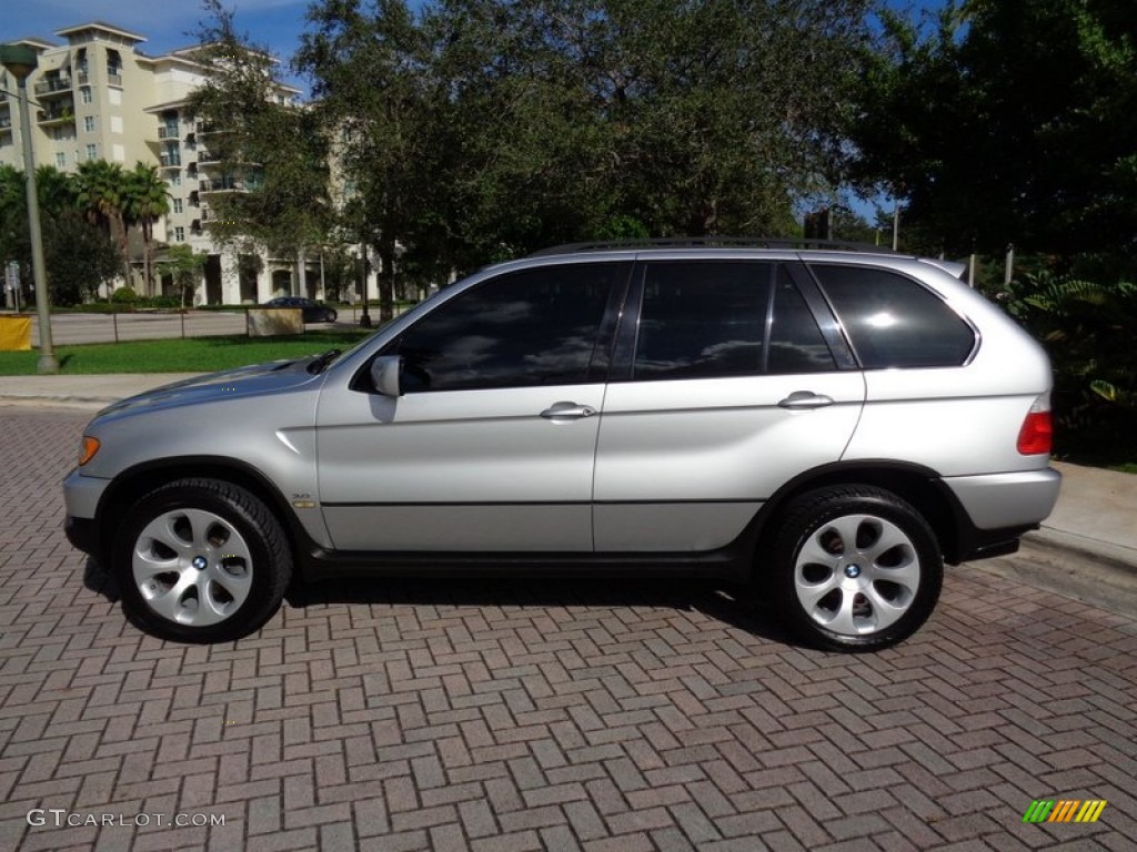 Titanium Silver Metallic 2002 BMW X5 3.0i Exterior Photo #109442748