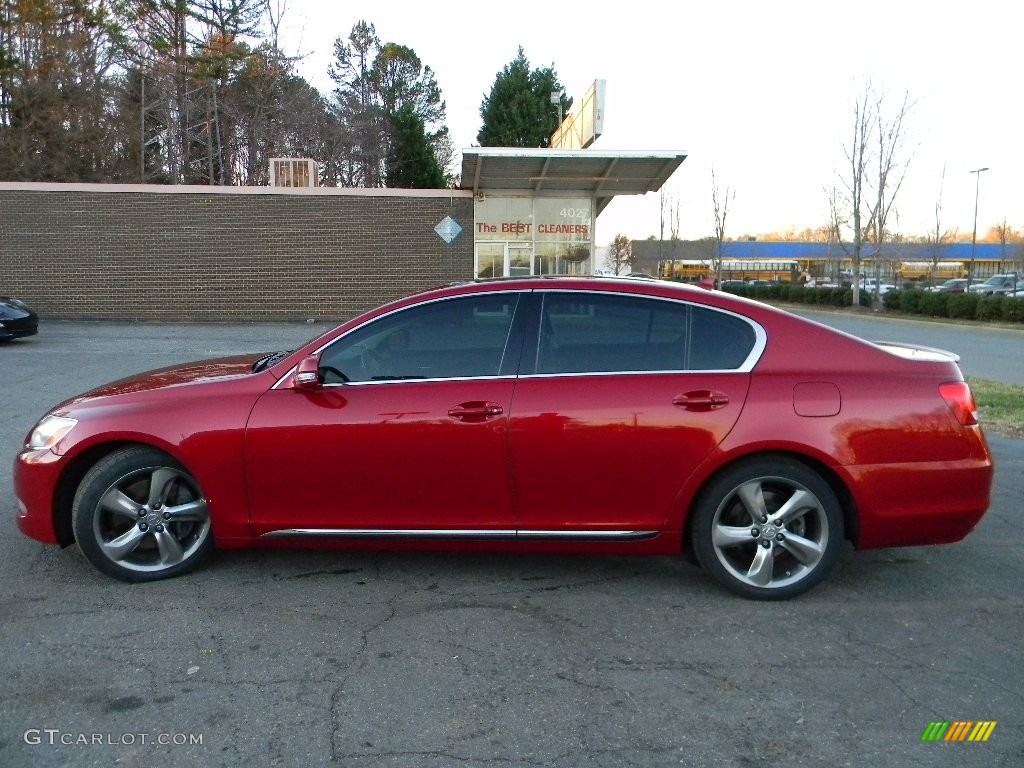 2008 GS 460 - Matador Red Mica / Black photo #7