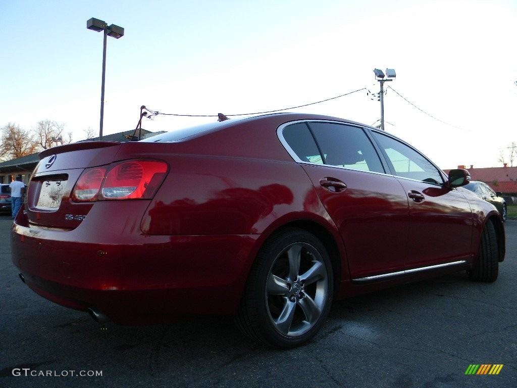2008 GS 460 - Matador Red Mica / Black photo #10