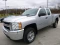 2012 Silver Ice Metallic Chevrolet Silverado 2500HD Work Truck Extended Cab 4x4  photo #10