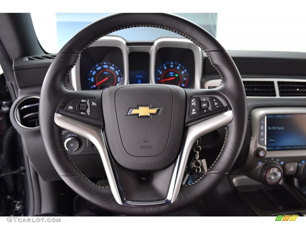 2014 Chevrolet Camaro LT Coupe Black Steering Wheel Photo #109449180