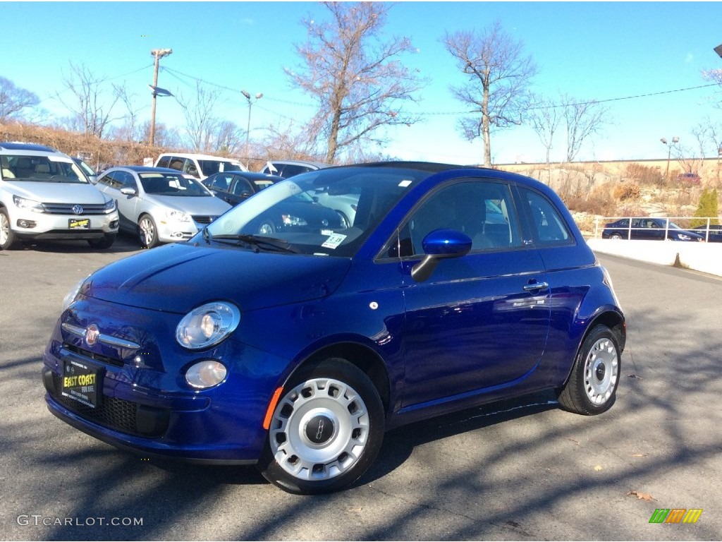 2013 500 c cabrio Pop - Azzuro (Blue) / Grigio/Nero (Gray/Black) photo #1