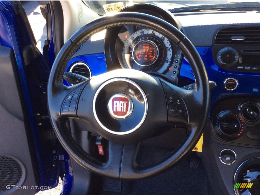 2013 500 c cabrio Pop - Azzuro (Blue) / Grigio/Nero (Gray/Black) photo #11