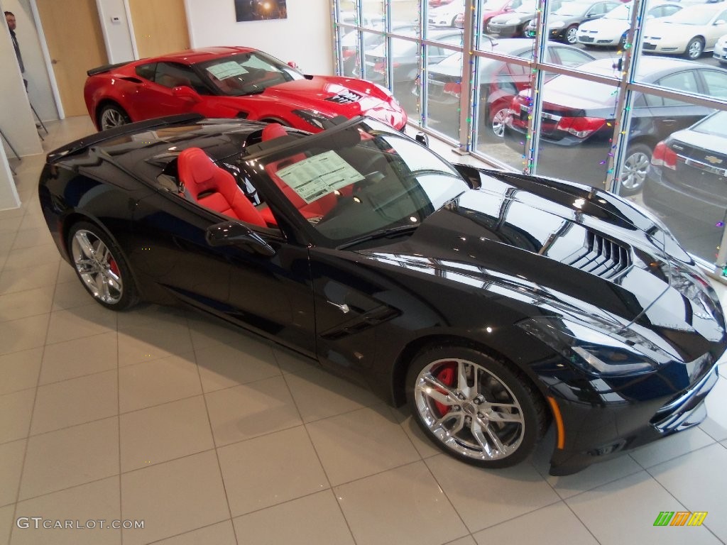 2016 Corvette Stingray Convertible - Black / Adrenaline Red photo #5