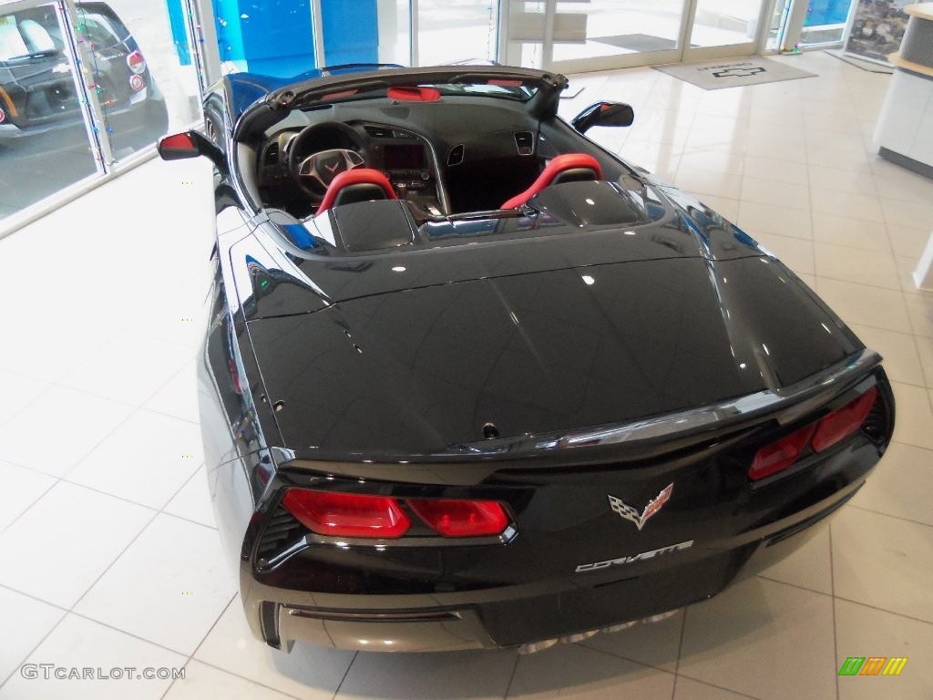 2016 Corvette Stingray Convertible - Black / Adrenaline Red photo #6