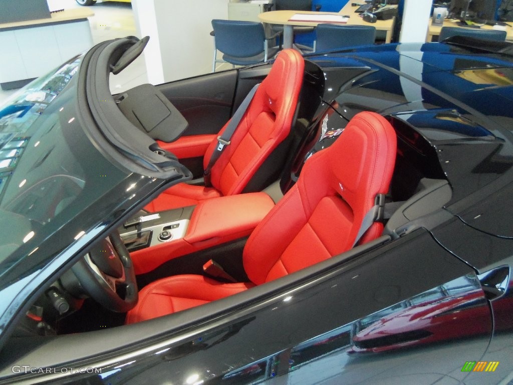 2016 Corvette Stingray Convertible - Black / Adrenaline Red photo #8
