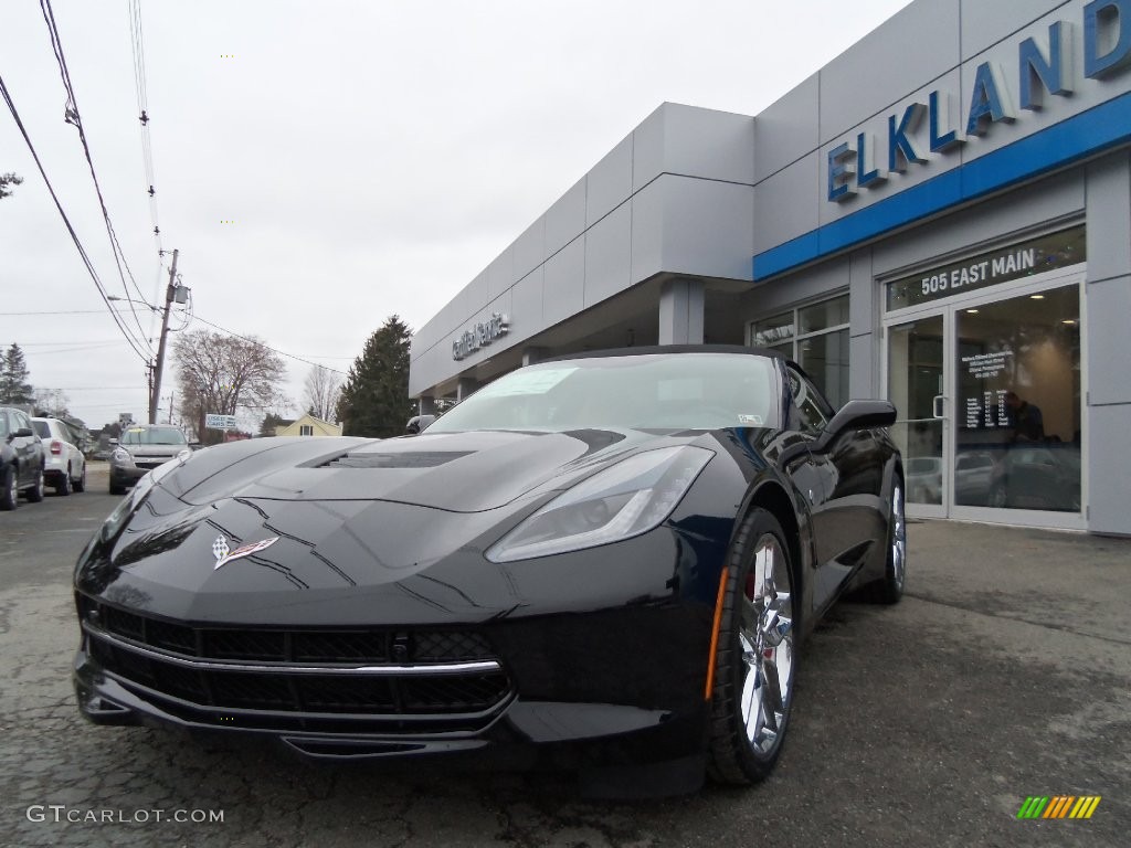 2016 Corvette Stingray Convertible - Black / Adrenaline Red photo #14