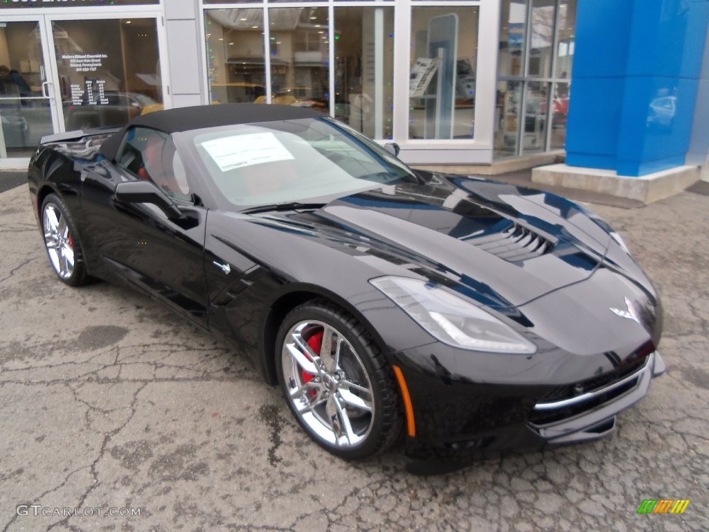 Black 2016 Chevrolet Corvette Stingray Convertible Exterior Photo #109452375