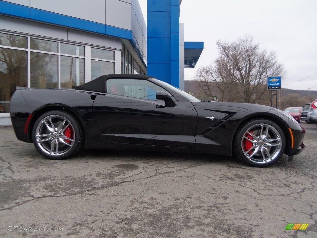 2016 Corvette Stingray Convertible - Black / Adrenaline Red photo #17