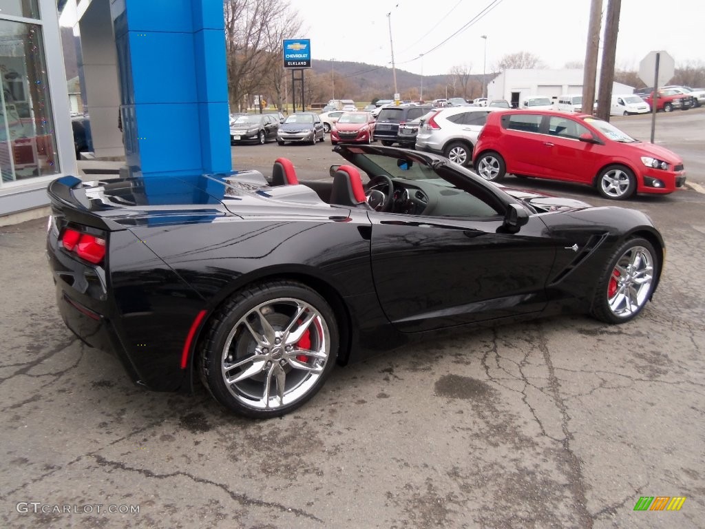 2016 Corvette Stingray Convertible - Black / Adrenaline Red photo #26