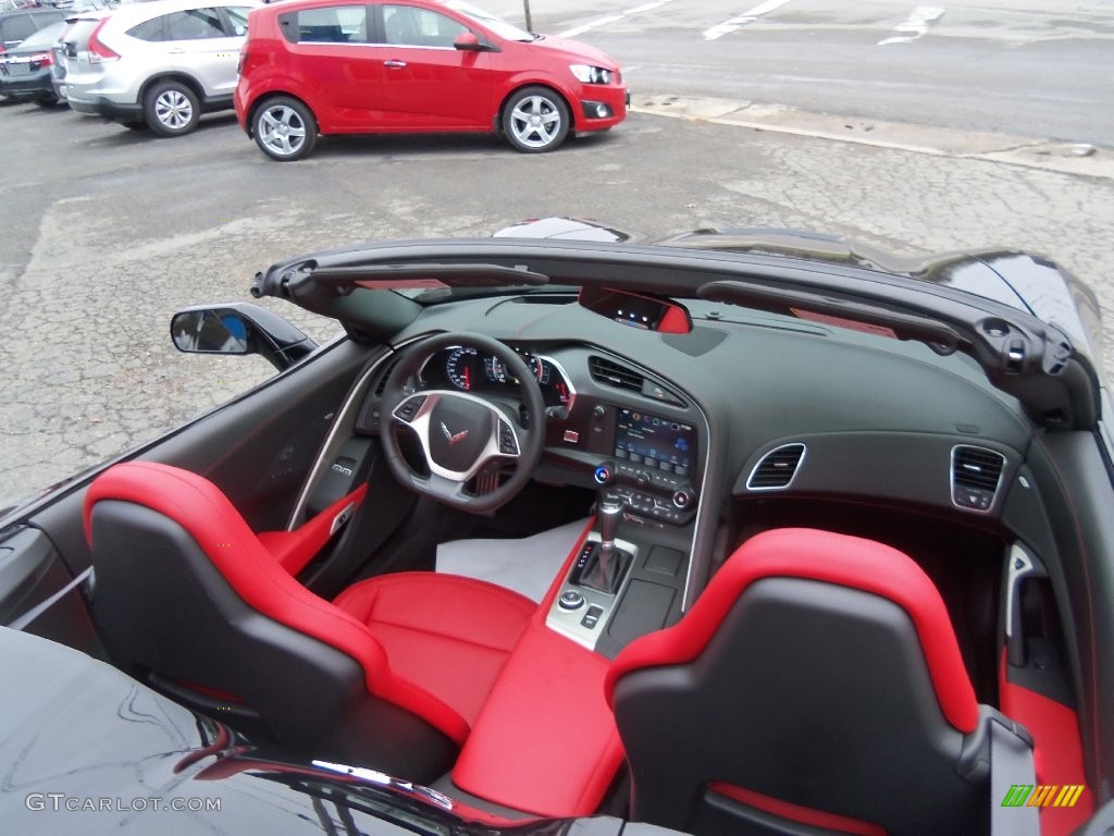 2016 Corvette Stingray Convertible - Black / Adrenaline Red photo #27