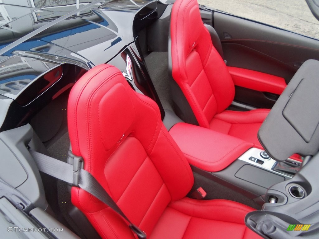 Adrenaline Red Interior 2016 Chevrolet Corvette Stingray Convertible Photo #109452645