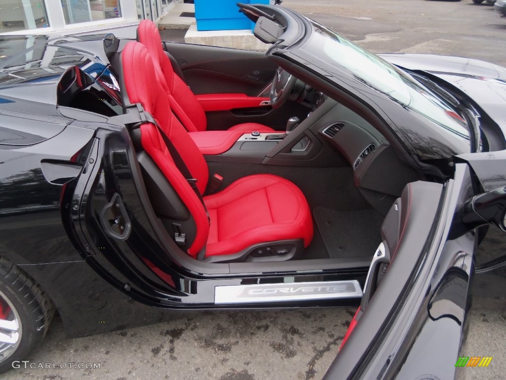 2016 Corvette Stingray Convertible - Black / Adrenaline Red photo #29