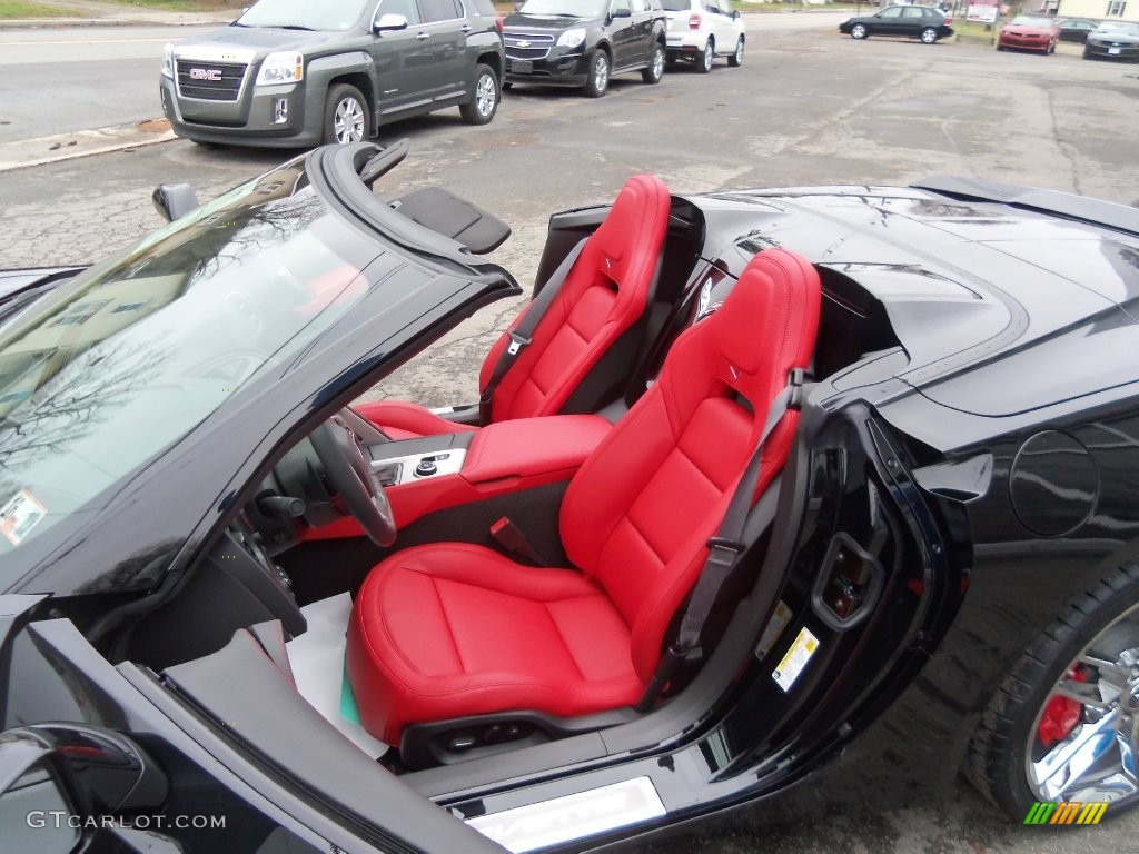 2016 Corvette Stingray Convertible - Black / Adrenaline Red photo #30