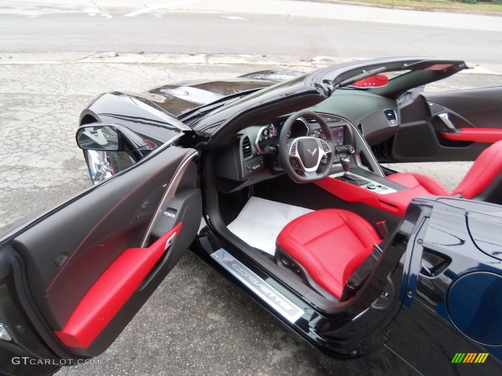 2016 Corvette Stingray Convertible - Black / Adrenaline Red photo #31