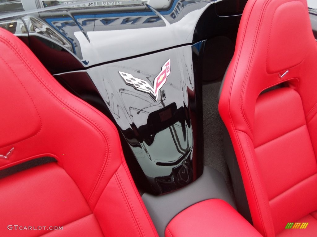 2016 Corvette Stingray Convertible - Black / Adrenaline Red photo #33