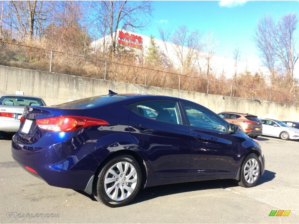 2012 Elantra GLS - Indigo Night Blue / Gray photo #4